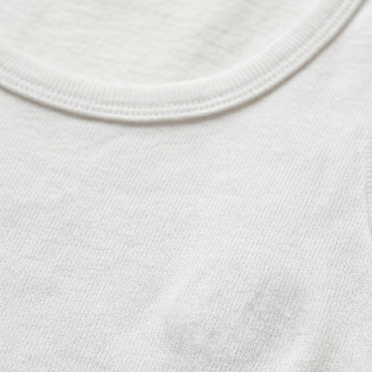 Pure Cotton White Half Sleeves Vest - Pack of 3