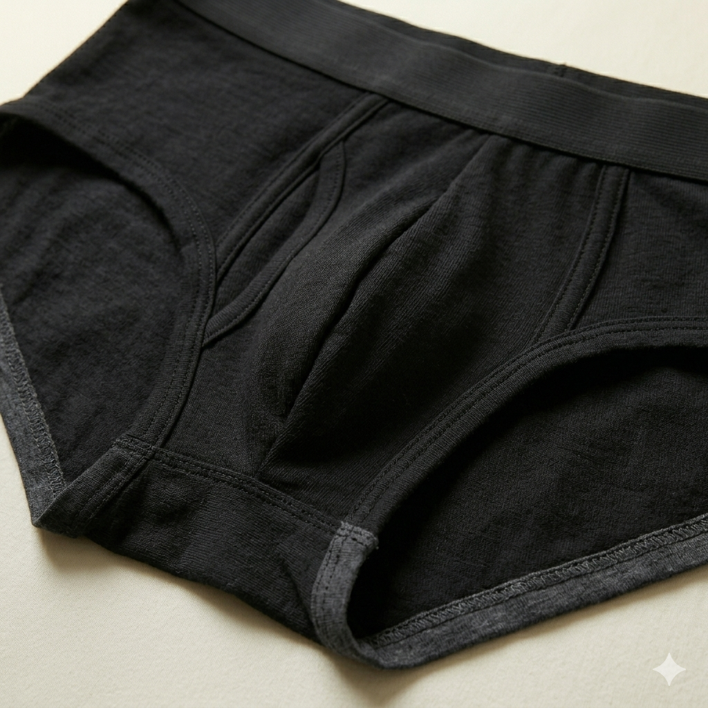 Pure Cotton Black Men Briefs - Pack of 3