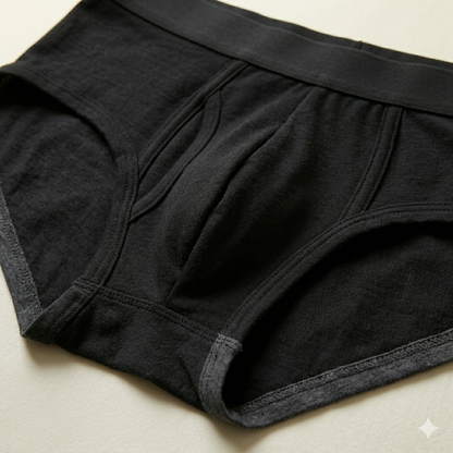 Pure Cotton Black Men Briefs - Pack of 3